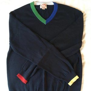 Brooks Brothers Fun Tipped Cotton Sweater